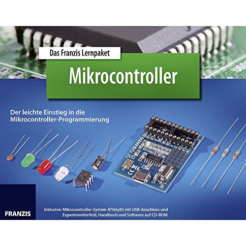 9783645653145: Lernpaket Mikrocontroller: Inklusive: Mikrocontroller-System ATtiny85 mit USB-Anschluss und Experimentierfeld, Handbuch und Software auf CD-ROM
