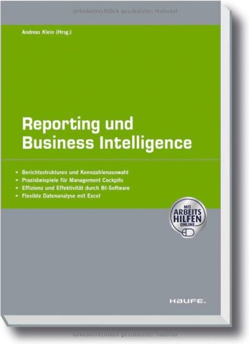 Beispielbild fr Reporting und Business Intelligence [Gebundene Ausgabe] von Andreas Klein (Autor) Controlling Kostenrechnung Bericht Wirtschaft Business Intelligence Controlling Kennzahlen Kennzahlenanalyse Management Managementreporting Management Reporting Berichtswesen Reportingsysteme Wirtschaft Betriebswirtschaft Manager Die Messlatte fr die Informationsqualitt im Managementreporting wird immer hher gelegt: Dieses Handbuch vermittelt anhand von vielen Praxisbeispielen die Grundlagen, geht aber auch auf aktuelle Trends und Instrumente fr zukunftsweisendes Reporting ein. Ohne funktionierende Reportingsysteme sind keine qualifizierten Managemententscheidungen mglich. Dieses Buch zeigt, wie das Berichtswesen mit Software-Untersttzung optimal aufgebaut wird. Es informiert ber aktuelle Anforderungen und Lsungsanstze und beantwortet die Fragen, die sich bei der Gestaltung von Strukturen, Inhalten und Informationssystemen im Berichtswesen ergeben. INHALTE:- So werden Berichte empfngerorientiert zum Verkauf von BUCHSERVICE / ANTIQUARIAT Lars Lutzer