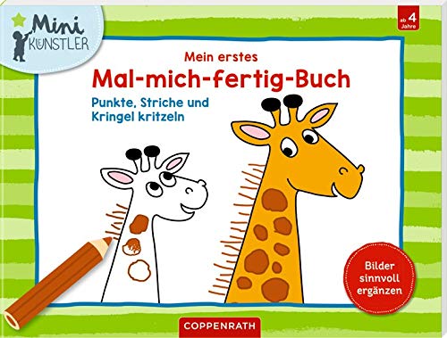 Beispielbild fr Mein erstes Mal-mich-fertig-Buch: Punkte, Striche und Kringel kritzeln (Mini-Knstler) zum Verkauf von medimops