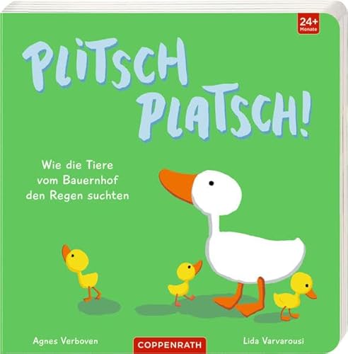Beispielbild fr Plitsch platsch!: Wie die Tiere vom Bauernhof den Regen suchten zum Verkauf von medimops
