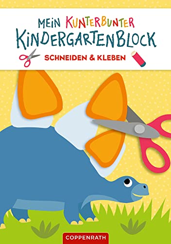 9783649642893: Mein kunterbunter Kindergartenblock: Schneiden & Kleben (Dinosaurier)