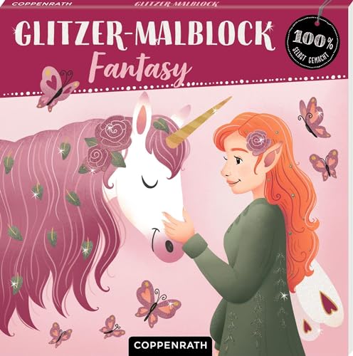 Beispielbild fr Glitzer-Malblock: Fantasy (100% selbst gemacht) zum Verkauf von medimops