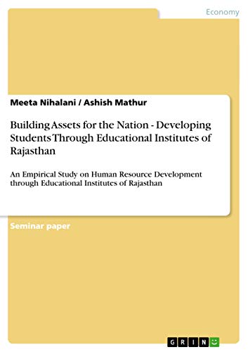 9783656092759: Building Assets for the Nation - Developing Students Through Educational Institutes of Rajasthan