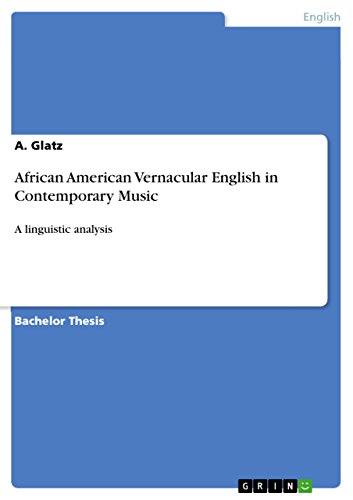 9783656109815: African American Vernacular English in Contemporary Music: A linguistic analysis