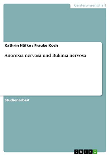 9783656246541: Anorexia nervosa und Bulimia nervosa