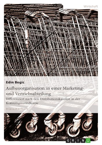 9783656252344: Aufbauorganisation in einer Marketing- und Vertriebsabteilung: Differenziert nach den Distributionskanlen in der Konsumgterindustrie