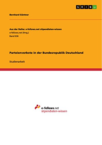 9783656371687: Parteienverbote in der Bundesrepublik Deutschland: Band 636