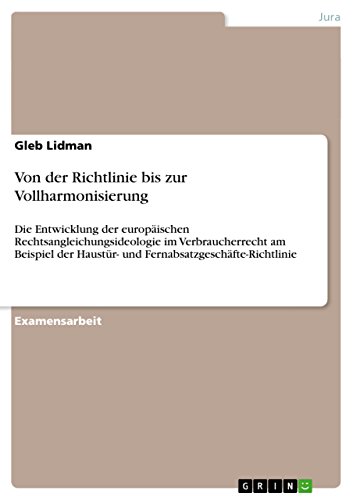 Stock image for Von der Richtlinie bis zur Vollharmonisierung for sale by medimops