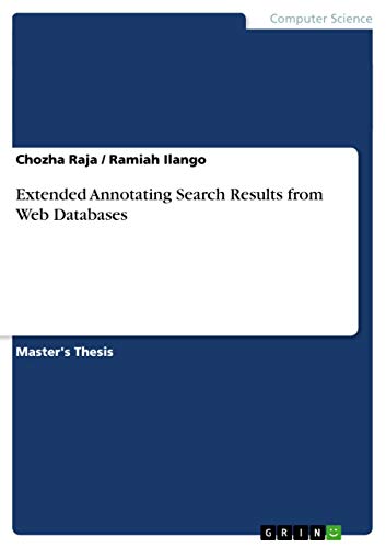 9783656546412: Extended Annotating Search Results from Web Databases