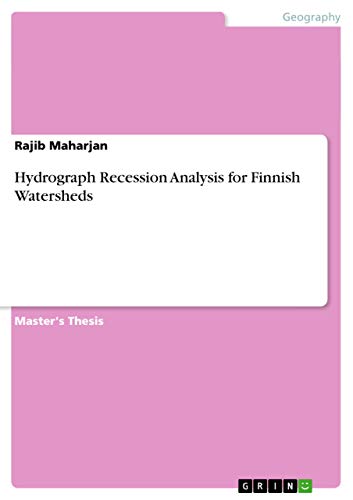 9783656741145: Hydrograph Recession Analysis for Finnish Watersheds