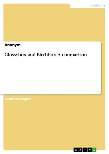 9783656827207: Glossybox and Birchbox. A comparison