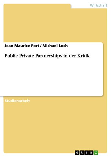 Beispielbild fr Public Private Partnerships in der Kritik zum Verkauf von Buchpark
