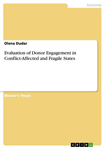 9783656847311: Evaluation of Donor Engagement in Conflict-Affected and Fragile States