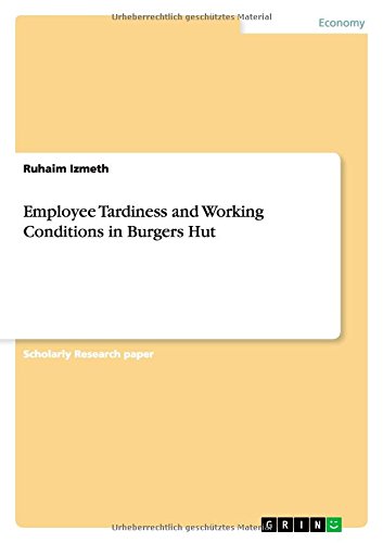 9783656858737: Employee Tardiness and Working Conditions in Burgers Hut