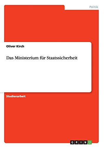 Stock image for Das Ministerium fr Staatssicherheit (German Edition) for sale by ALLBOOKS1