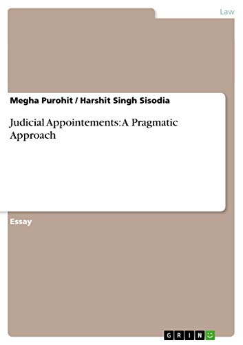 9783656896296: Judicial Appointements: A Pragmatic Approach