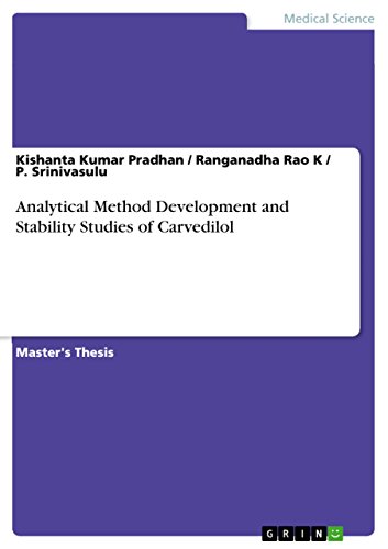 Stock image for Analytical Method Development and Stability Studies of Carvedilol for sale by Mispah books