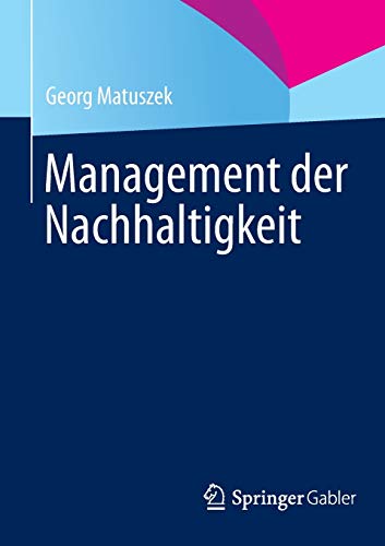 Stock image for Management der Nachhaltigkeit for sale by Chiron Media