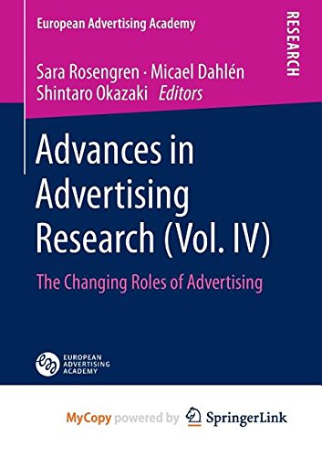 9783658023669: Advances in Advertising Research (Vol. IV): The Changing Roles of Advertising