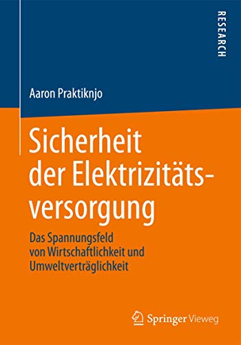 Sicherheit der Elektrizitätsversorgung: Das Spannungsfeld von Wirtschaftlichkeit und Umweltverträ...