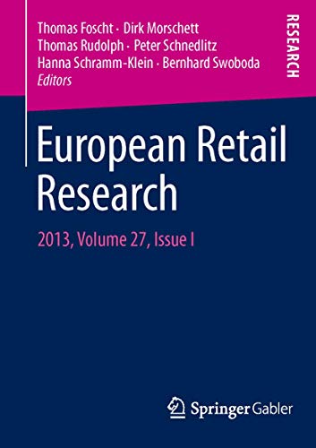 Stock image for European Retail Research : 2013, Volume 27, Issue I for sale by Chiron Media