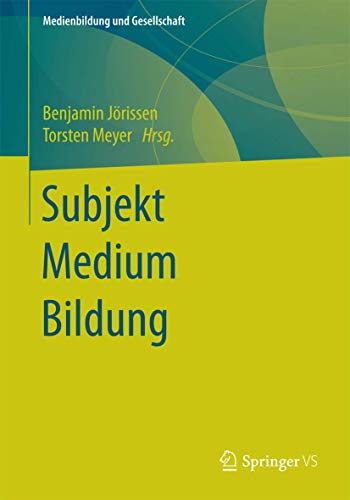 Stock image for Subjekt Medium Bildung for sale by Chiron Media