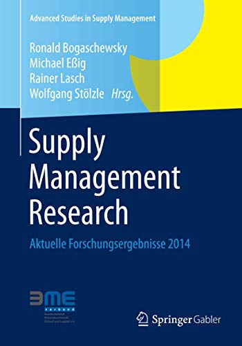 Beispielbild fr Supply Management Research Aktuelle Forschungsergebnisse 2014 zum Verkauf von Buchpark