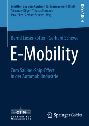 9783658063092: E-Mobility: Zum Sailing-Ship-Effect in der Automobilindustrie
