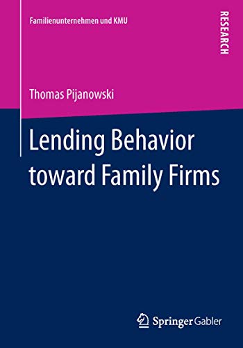 Stock image for Lending Behavior toward Family Firms for sale by Chiron Media