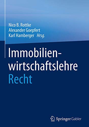 9783658069865: Immobilienwirtschaftslehre - Recht