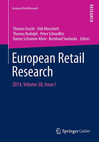 9783658096021: European Retail Research: 2014, Volume 28, Issue I
