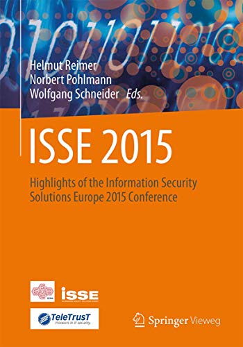 9783658109332: ISSE 2015: Highlights of the Information Security Solutions Europe 2015 Conference