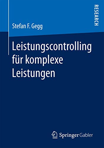 Stock image for Leistungscontrolling fr komplexe Leistungen for sale by Buchpark