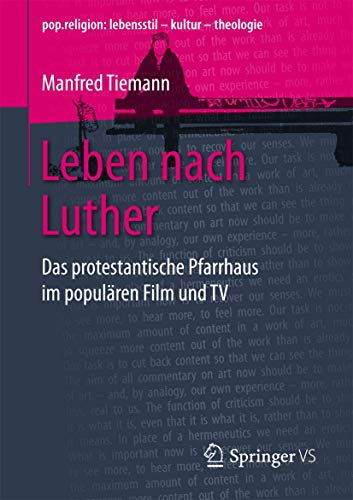 9783658173081: Leben nach Luther: Das protestantische Pfarrhaus im populren Film und TV