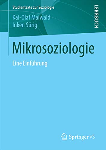 Imagen de archivo de Mikrosoziologie : Eine Einfuhrung a la venta por Chiron Media