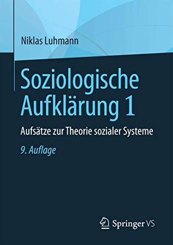 Stock image for Soziologische Aufklarung 1 : Aufsatze zur Theorie sozialer Systeme for sale by Chiron Media