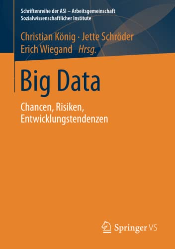 9783658200824: Big Data: Chancen, Risiken, Entwicklungstendenzen (Schriftenreihe der ASI - Arbeitsgemeinschaft Sozialwissenschaftlicher Institute)