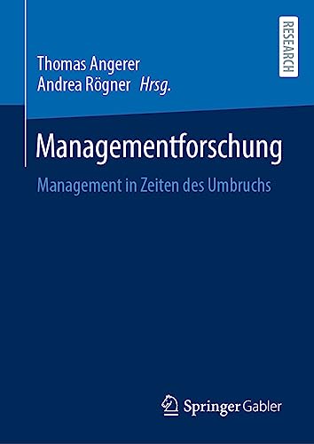 9783658388201: Managementforschung: Management in Zeiten des Umbruchs (German Edition)