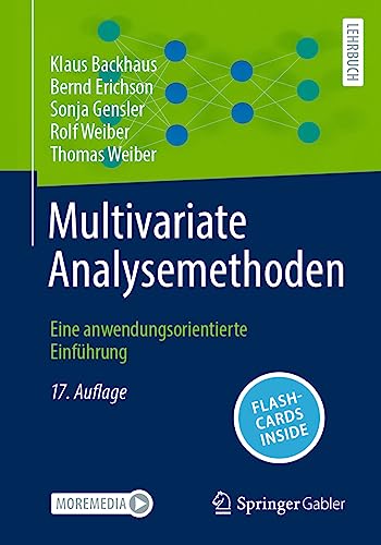 Imagen de archivo de Multivariate Analysemethoden: Eine anwendungsorientierte Einfhrung (German Edition) a la venta por California Books