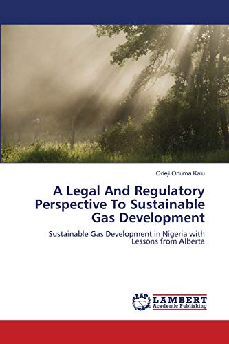 Stock image for A Legal And Regulatory Perspective To Sustainable Gas Development for sale by Ria Christie Collections