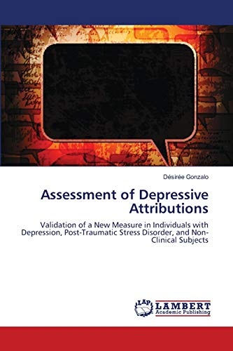 Imagen de archivo de Assessment of Depressive Attributions a la venta por Chiron Media