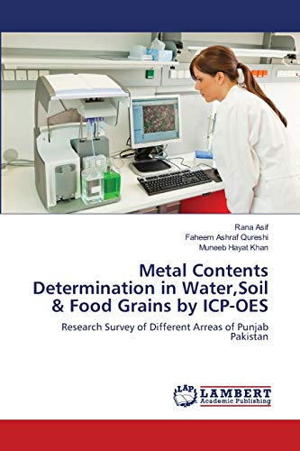 Stock image for Metal Contents Determination in Water,Soil & Food Grains by ICP-OES: Research Survey of Different Arreas of Punjab Pakistan for sale by Lucky's Textbooks
