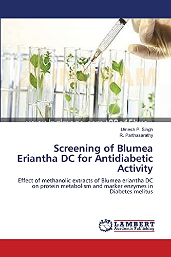 Stock image for Screening of Blumea Eriantha DC for Antidiabetic Activity for sale by Chiron Media