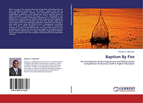 9783659217326: Baptism By Fire: An Investigation of the Experiences and Multicultural Competence of Diversity Staff in higher Education