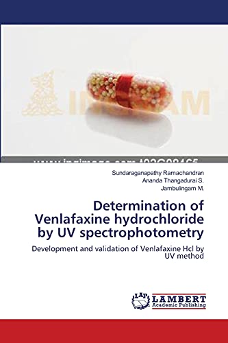 Imagen de archivo de Determination of Venlafaxine hydrochloride by UV spectrophotometry a la venta por Chiron Media