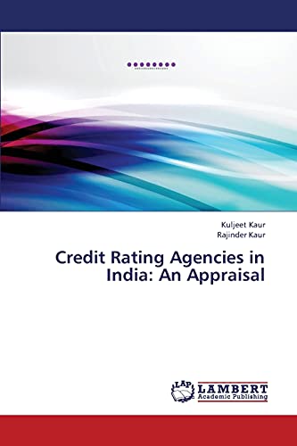 Stock image for Credit Rating Agencies in India: An Appraisal for sale by Lucky's Textbooks