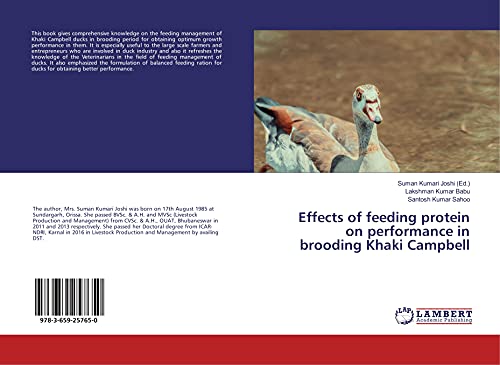 9783659257650: Effects of feeding protein on performance in brooding Khaki Campbell