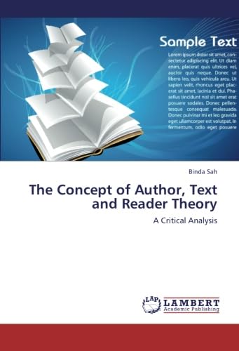 9783659273322: The Concept of Author, Text and Reader Theory: A Critical Analysis