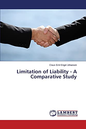 Imagen de archivo de Limitation of Liability - A Comparative Study a la venta por Chiron Media