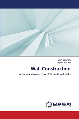 Stock image for Wall Construction: A technical research on 3dimentional walls for sale by Lucky's Textbooks
